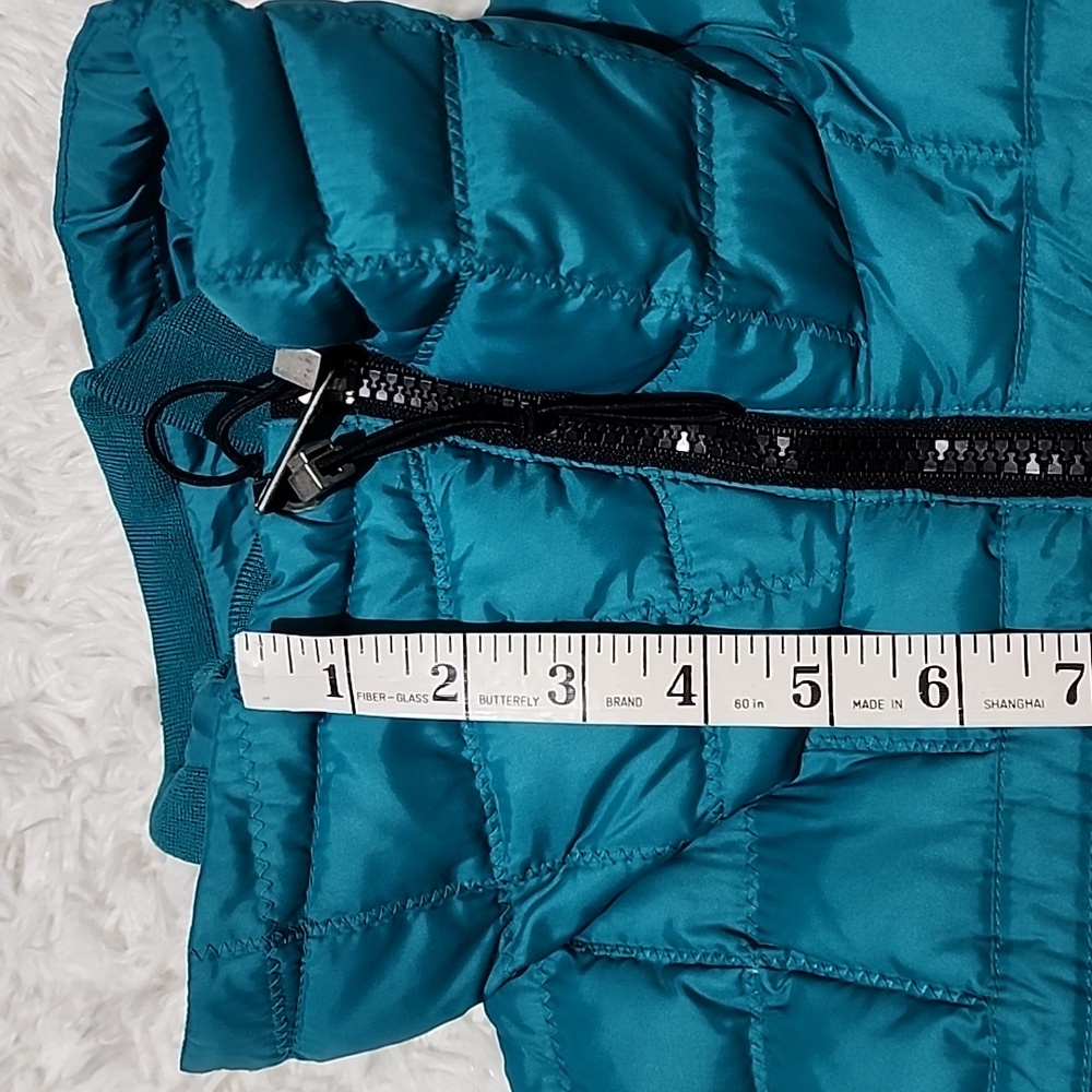 Diesel Teal Full Zip Puffer Vest - Picture 11 of 16